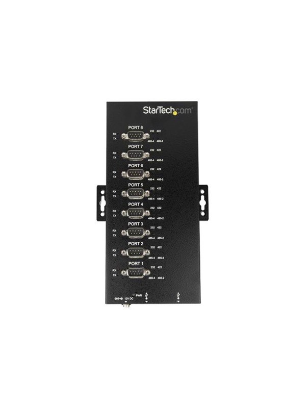 StarTech.com 8-Port Industrial USB Aan RS-232/422/485 Serial adapter - 15 kV ESD Bescherming - Serial AV / multimedia paneel