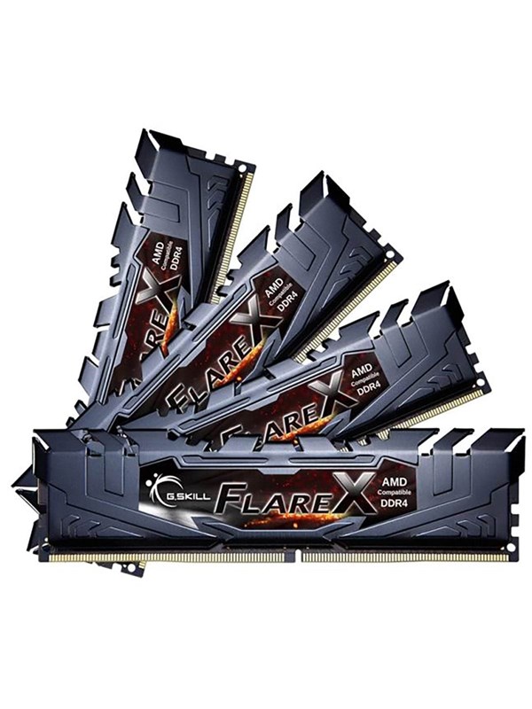G.Skill Flare X DDR4-3200 - 32GB - CL16 - Quad Channel (4 pcs) - AMD Optimized - Zwart