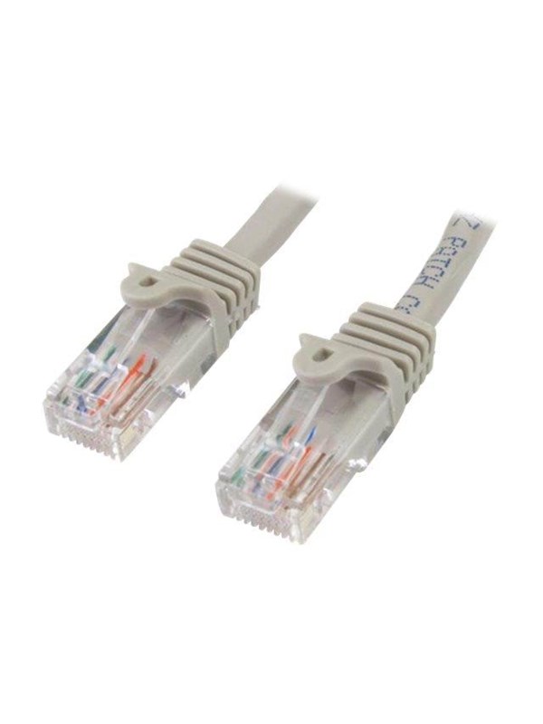 StarTech.com 10m Gray Cat5e / Cat 5 Snagless Ethernet Patch Cable 10 m - patch cable - 10 m - grey - Grijs - 10m