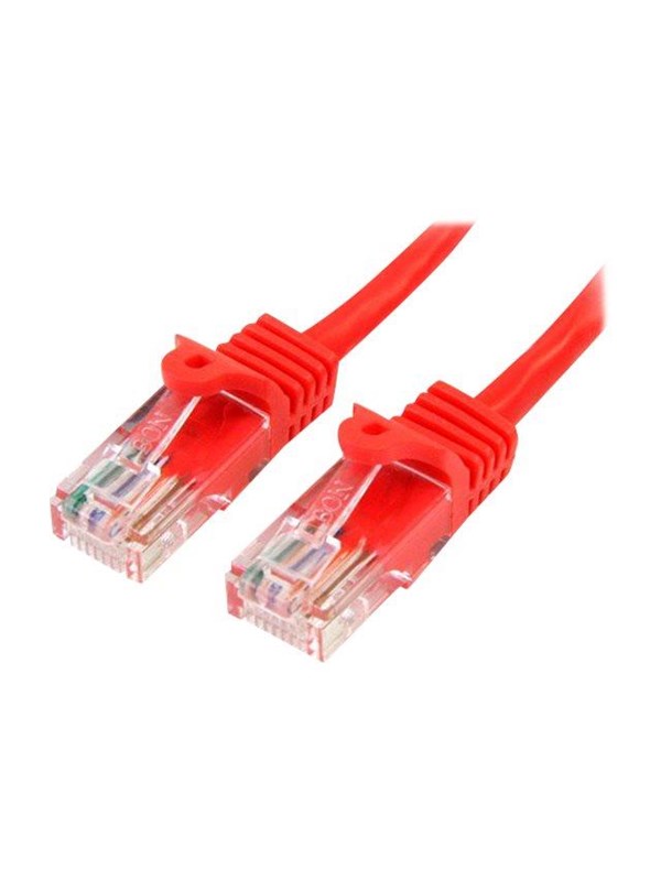 StarTech.com 10m Rood Cat5e / Cat 5 Snagless Ethernet Patch Cable 10 m - patch cable - 10 m - Rood - Rood - 10m