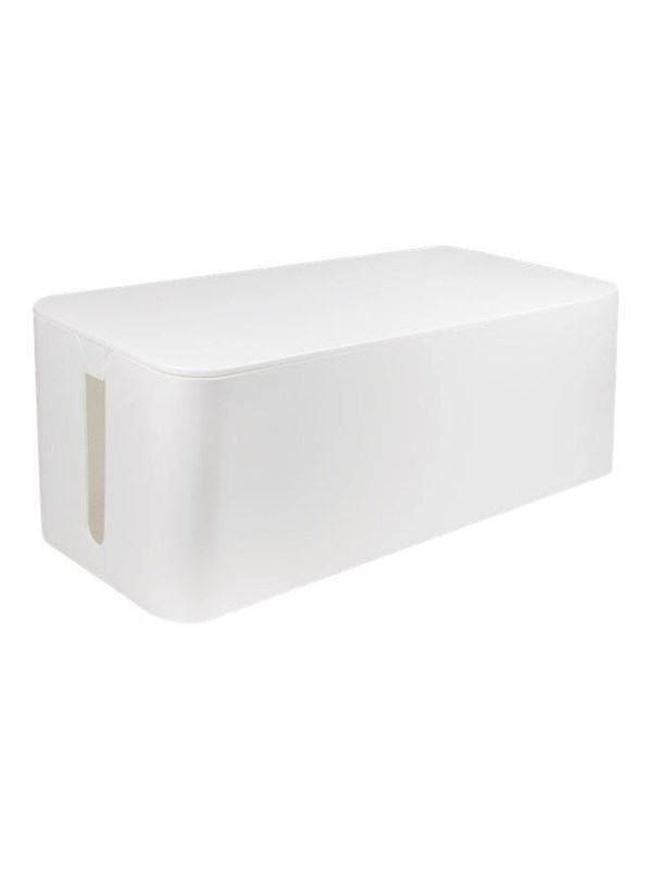 LogiLink Kabelbox - Kabelmanagement-Box - weiß KAB0063 Kabelbehuizing 133.5 x 407 x 157 Kunststof Wit 1 stuk(s)