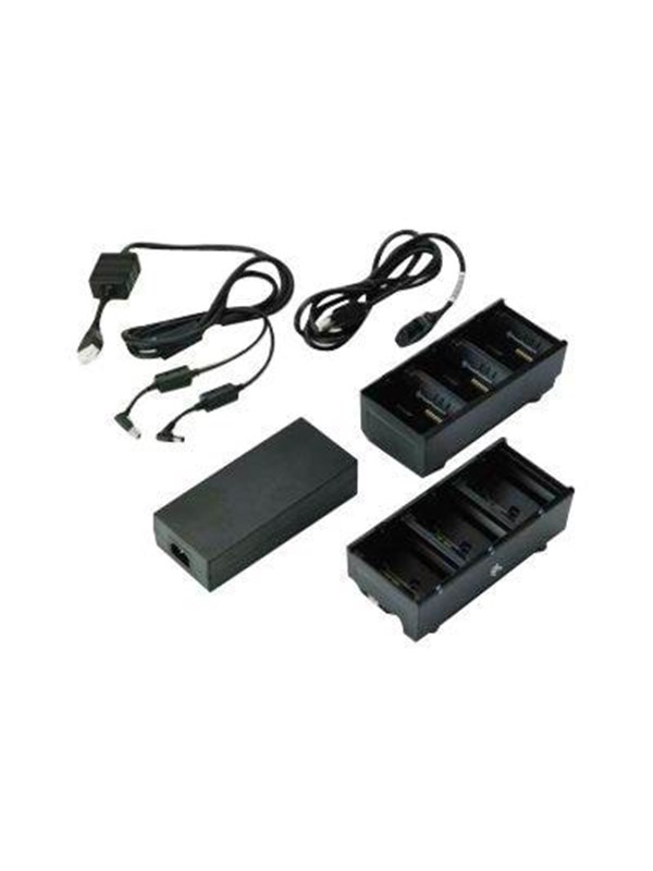 Zebra Dual 3-Slot Batterij Charger Connected via Y Cable