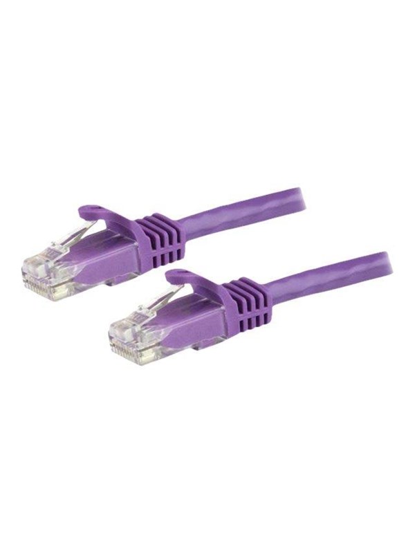 StarTech.com 5m Purple Cat6 / Cat 6 Snagless Ethernet Patch Cable 5 m - patch cable - 5 m - purple - Paars - 5m