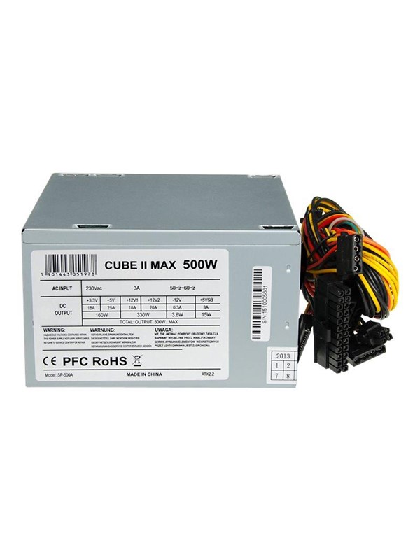 Ibox Atx Voedingscube Ii Voor Pc-Computer 500W Oem Stil Efficiënt Betrouwbaar