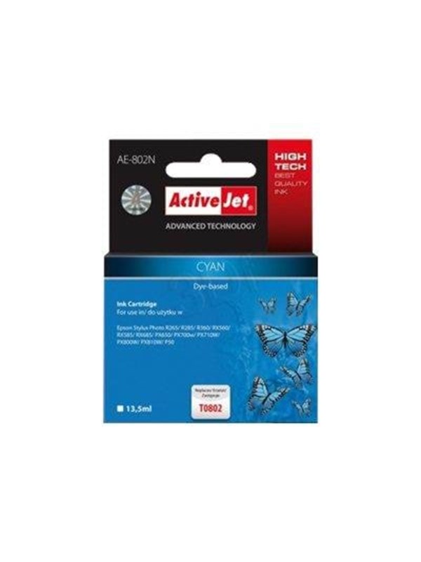 Originele inkt cartridge Activejet AE-802N Cyaan