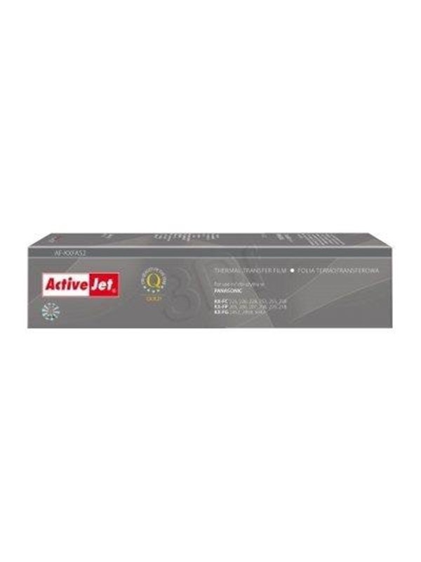 ActiveJet AF-KXFA52 Thermische overdrachtsfilm voor Panasonic-fax; Panasonic KX-FA52 vervanging; Opperste; zwart.