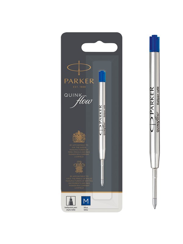 Parker Ballpen refill Quinkflow m Blauw 1-Blister