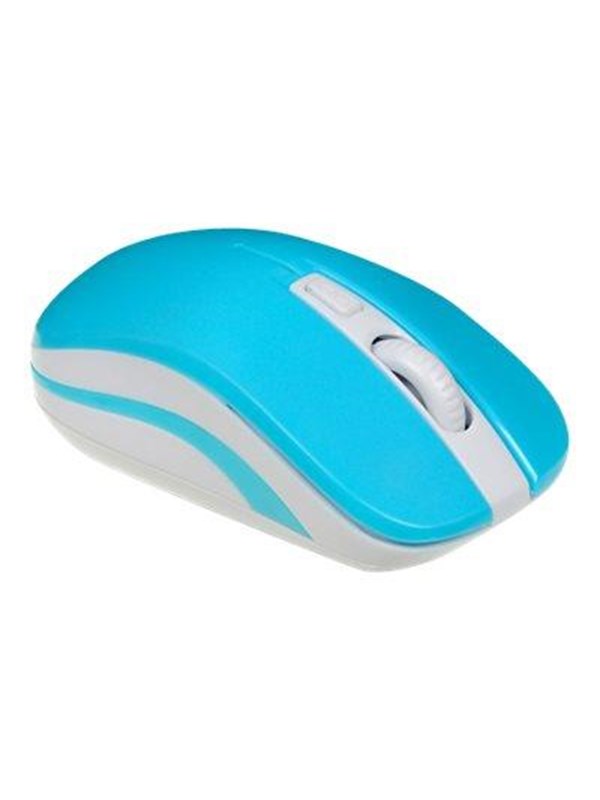iBOX LORIINI Blauw - Muis - 2.4 GHz - Wit Blauw - Muis - Optisch - 3 knoppen - Blauw
