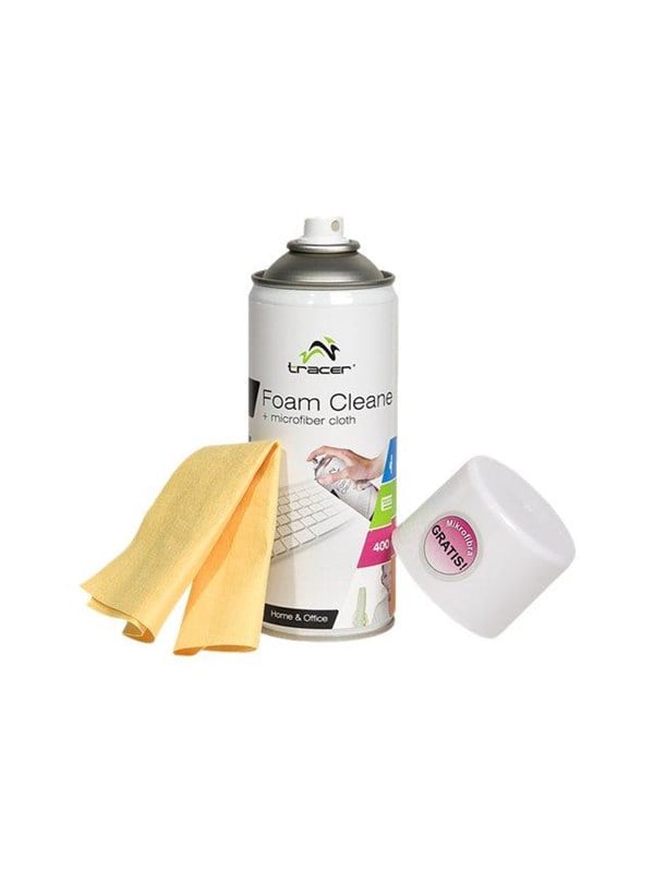 Tracer Reinigingsschuim 400ML + Microfiber cloth