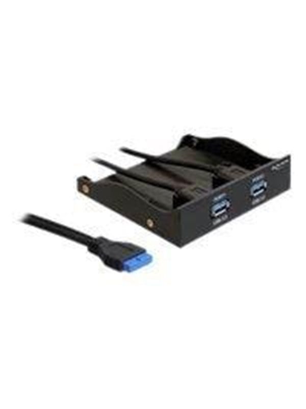 DeLOCK USB 3.0 Frontpaneel met 2 poorten - opslagbay-poortenpaneel