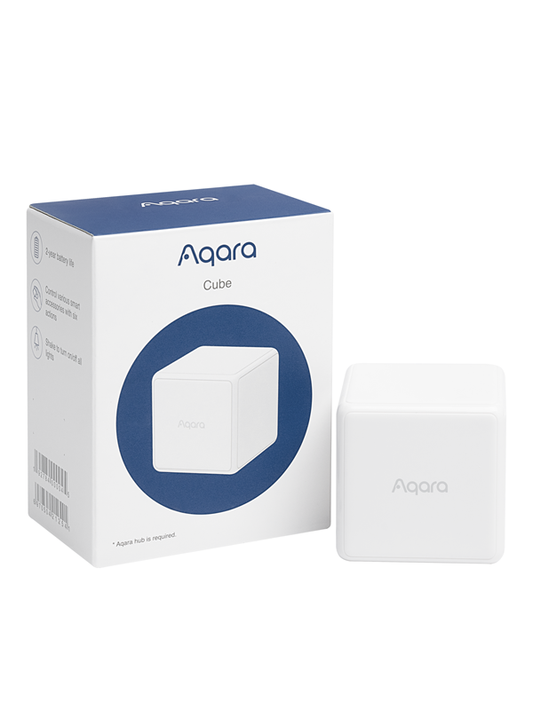 Aqara Cube afstandsbediening (Officiële EU versie, CE gekeurd) Zigbee – compatible met Homey, Domoticz (plug in), Home Assistant, Home Kit (via Aqara Hub), Mi Home en meer.