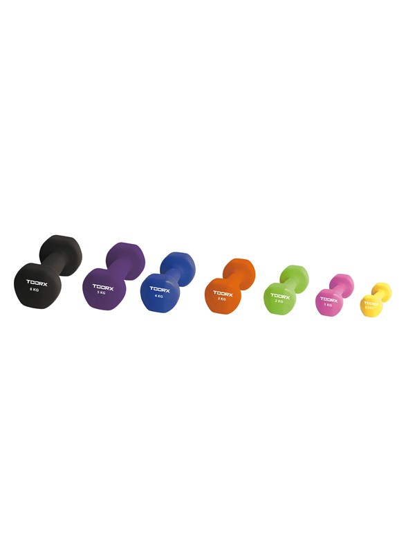 Toorx Fitness Vinyl Dumbbell - per Stuk 2 kg rood