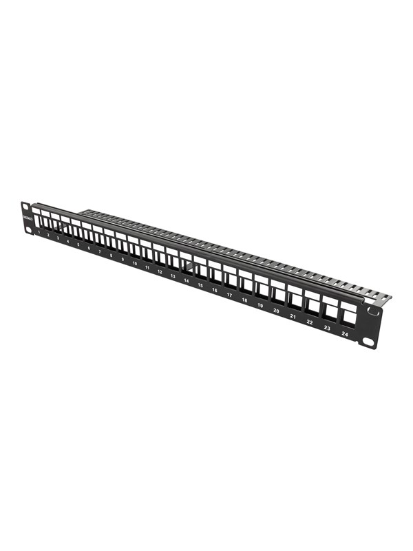 Deltaco Patch Panel 24-Port 1U 19" Without Connectors
