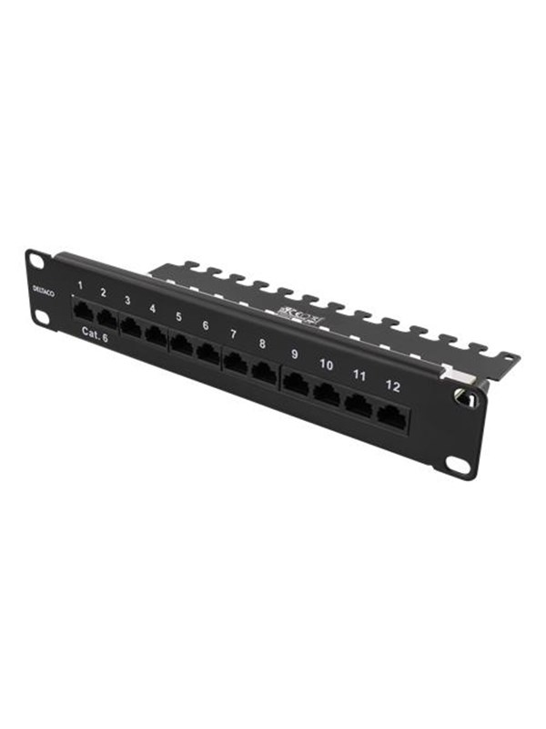 Deltaco 10-PATCH16 Patch panel 12 ports Cat6 UT