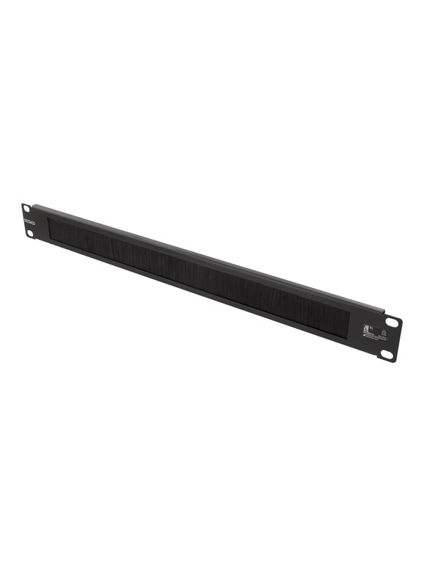Deltaco 19" 1U Metaal Cable Management with brush