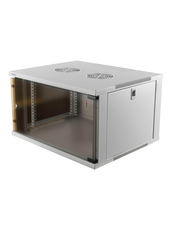 Deltaco 19" kast 6U 540x450mm staand of wandmontage