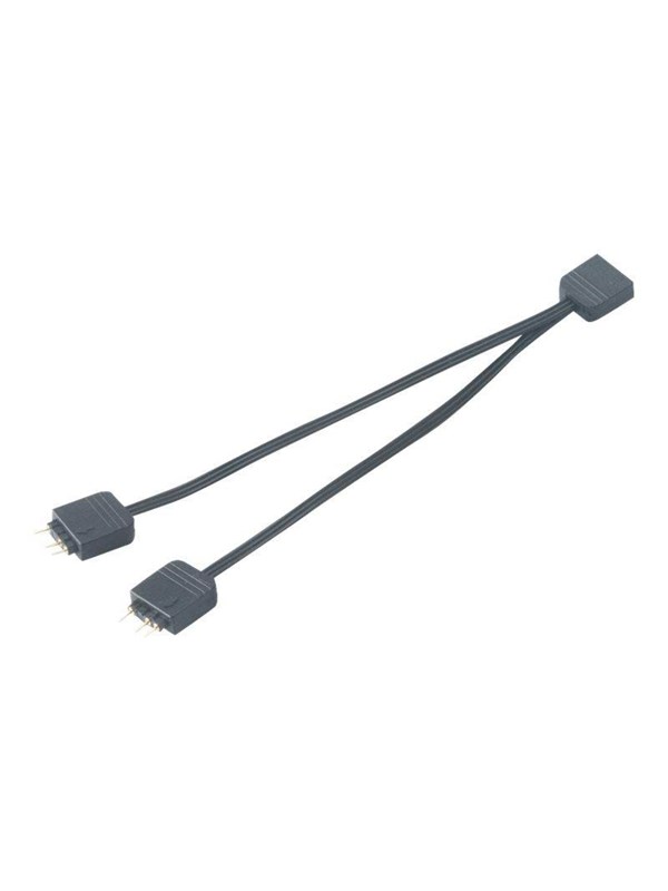 Akasa Addressable RGB LED Splitter Cable 1 - 2 splitter and extension cable 12cm