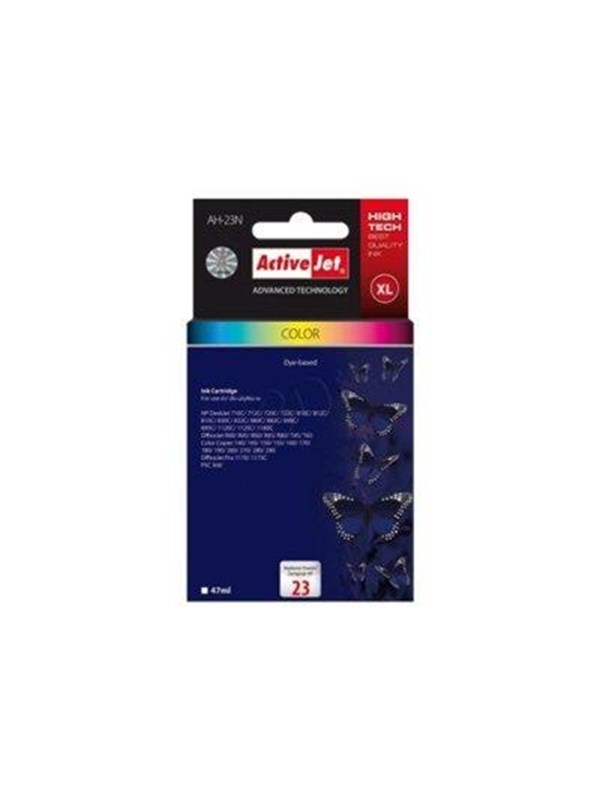 Originele inkt cartridge Activejet AH-23N Cyaan/Magenta/Geel