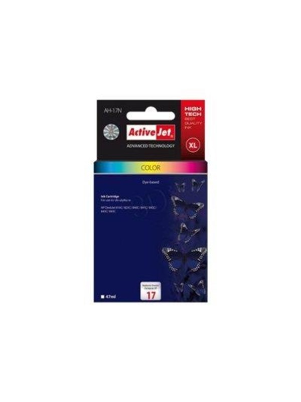 Compatibele inktcartridge Activejet AH-17N Cyaan/Magenta/Geel