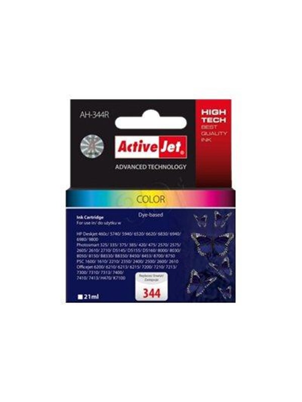 Originele inkt cartridge Activejet AH-344R Cyaan/Magenta/Geel