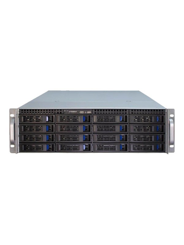 Inter-Tech IPC 3U-3416 - Case - Server (Rack) - Zwart