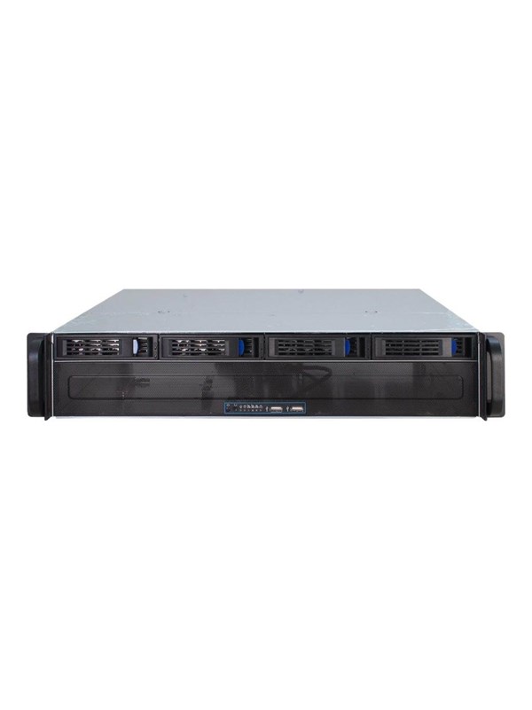 Inter-Tech IPC 2U-2404L - Case - Server (Rack) - Zwart