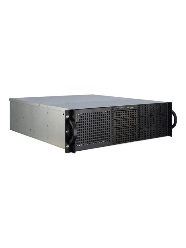 Inter-Tech IPC 3U-30248 - Case - Server (Rack) - Zwart
