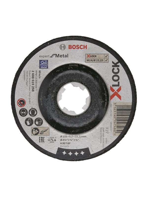 Bosch SKRUBSKIVE X-LOCK EFM 115X22.2X6MM