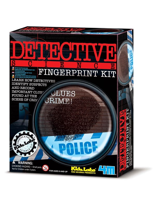 4M Wetenschap en Spel - Vingerafdrukken Set - Detective - KidzLabs - Spy Science - 8+