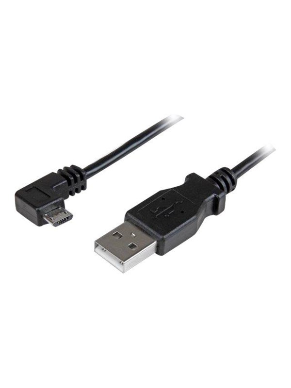 StarTech.com Micro-USB Type B Charge-and-Sync Cable M/M - Right-Angle Micro-USB Type B - USB-kabel - 50 cm