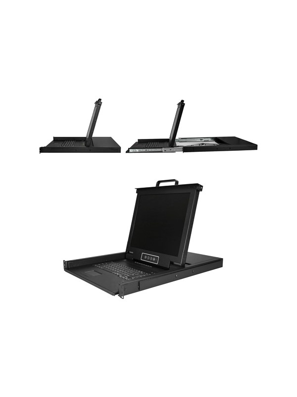 StarTech.com Rackmount KVM Console - 8 Ports with 17" LCD Monitor - KVM console