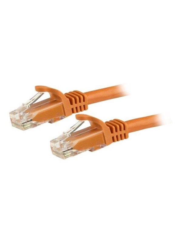 StarTech.com Gigabit Snagless RJ45 UTP Cat6 Patch Cable Cord - patch cable - 3 m - orange - Oranje - 3m