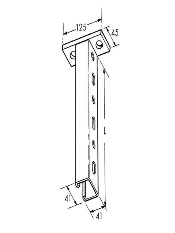 Legrand P41s300hdg strut pendant 300 hdg