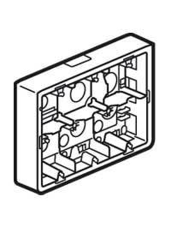Legrand Surf.box mos.prg.2x6/8m h50mm