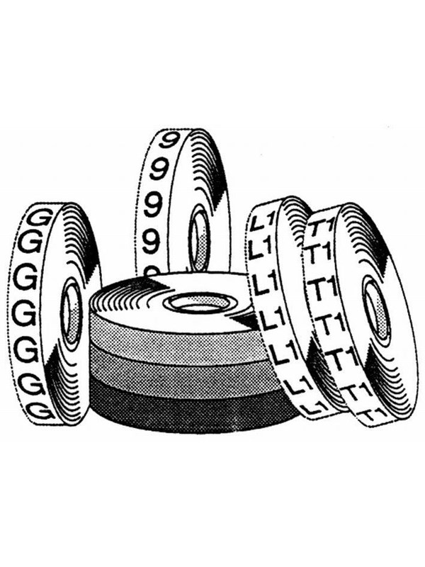 3M 09370 sdr-1 wire marker tape number