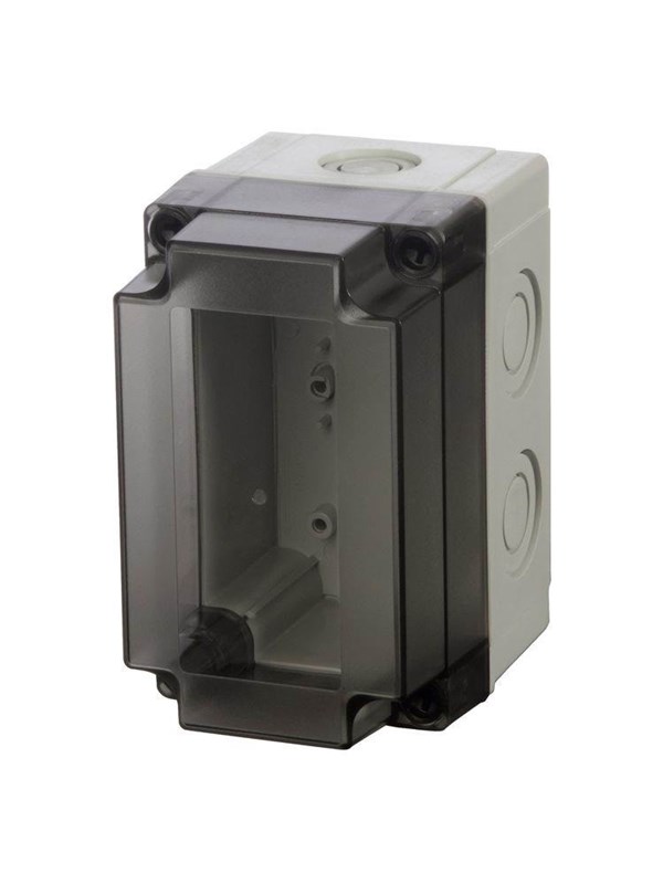 FIBOX Enclosure pc metric smoked transparent cover pcm 100/125 t