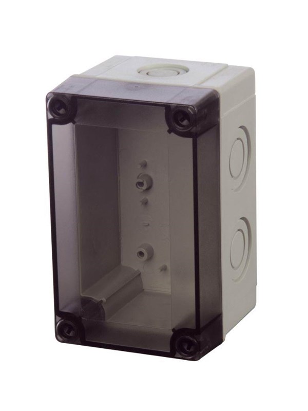 FIBOX Enclosure PC metric smoked transparent Cover pcm 100/75 t