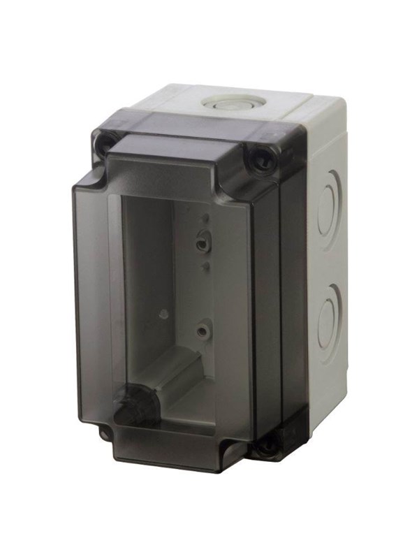FIBOX Enclosure pc metric smoked transparent cover pcm 100/100 t