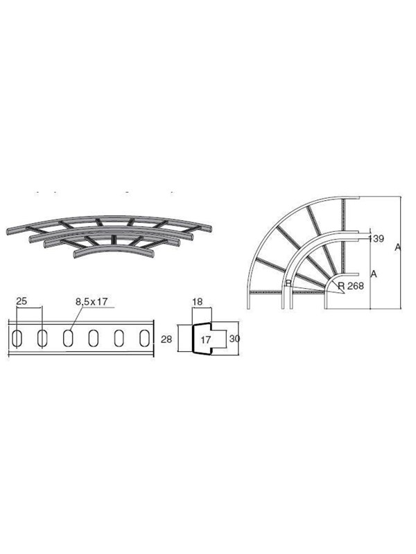 Wibe 90 bend 15-300 internal pre-galvanized
