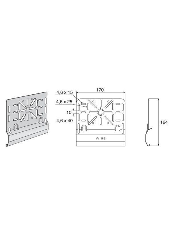 Wibe Junction box plate 35s hdg