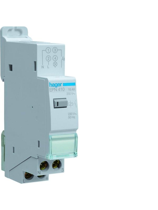 Hager Latching relais elektronisch 1NO 230V