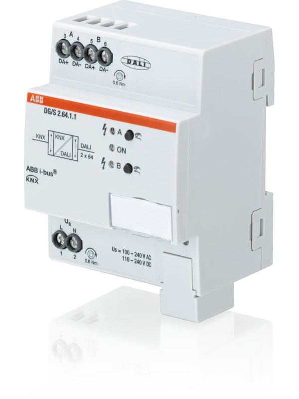 ABB KNX DALI-gateway basis 2-voudig DG/S2.64.1.1