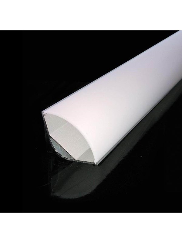 DEVELTRON Alu profil 5 med opal cover - 2.5 m
