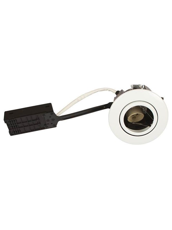 Scan Products Luna quick install 230v gu10 ip44 ss316 Wit round