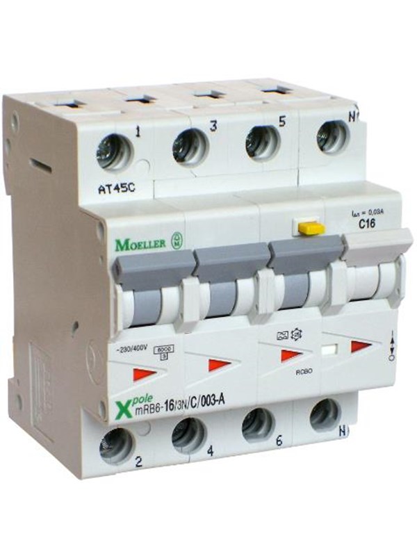 Eaton Mrb6-13/3n/c/003-a - combined residual circuit and miniature