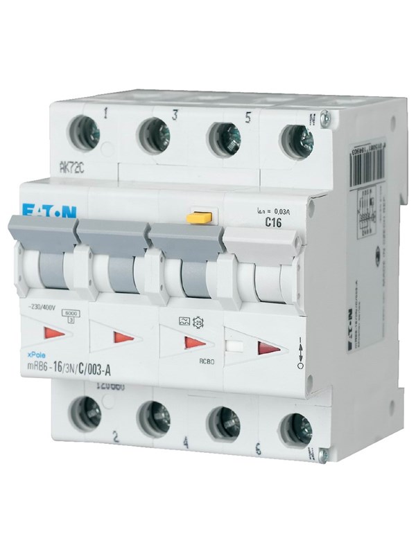 Eaton Mrb6-16/3n/c/003-a - combined residual circuit and miniature