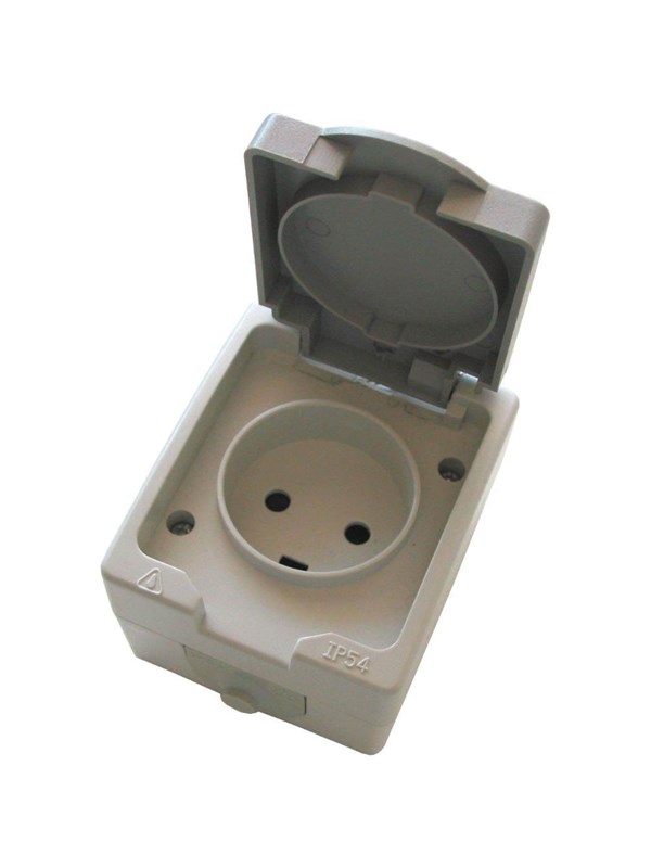 Elworks Outlet ip54 Grijs