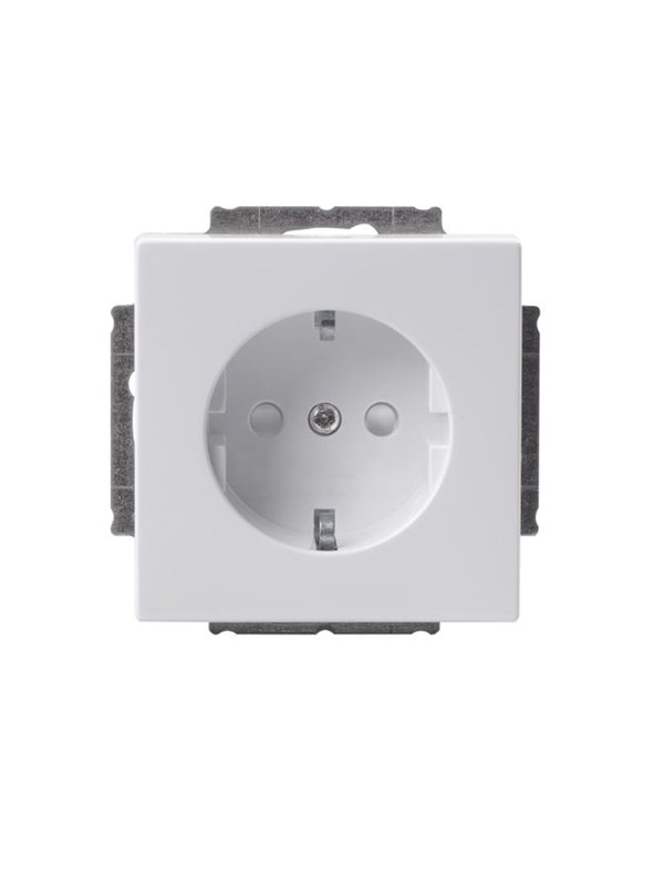 ABB Socket outlet schuko 1-g ip21 white