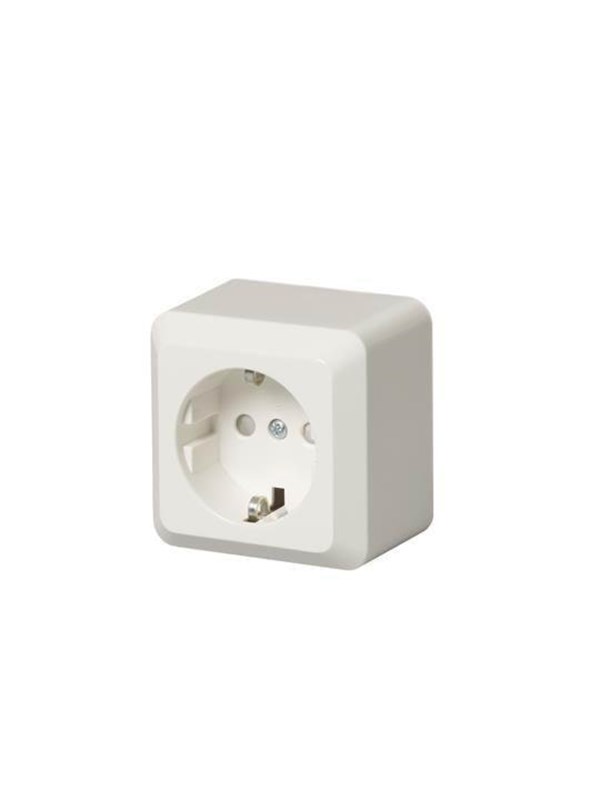 ABB Socket outlet schuko 1-g screwless terminals