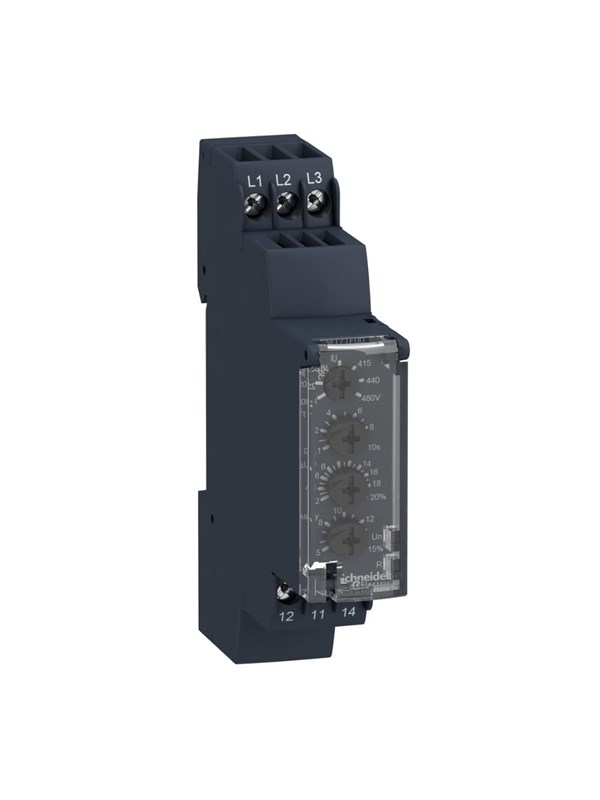Schneider Electric Zelio controle relais voor onderspanning of overspanningsdetectie
